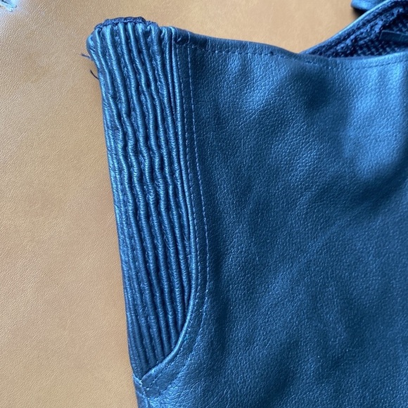 Leather Biker Motorcycle Chaps Size Medium JAFRUM Motorcycle Gear - Picture 8 of 13